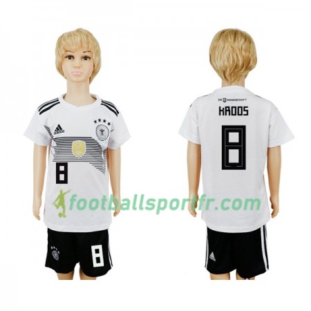 Tenue Allemagne Kroos 8 Enfant Domicile Coupe du monde 2018 Maillot de Foot